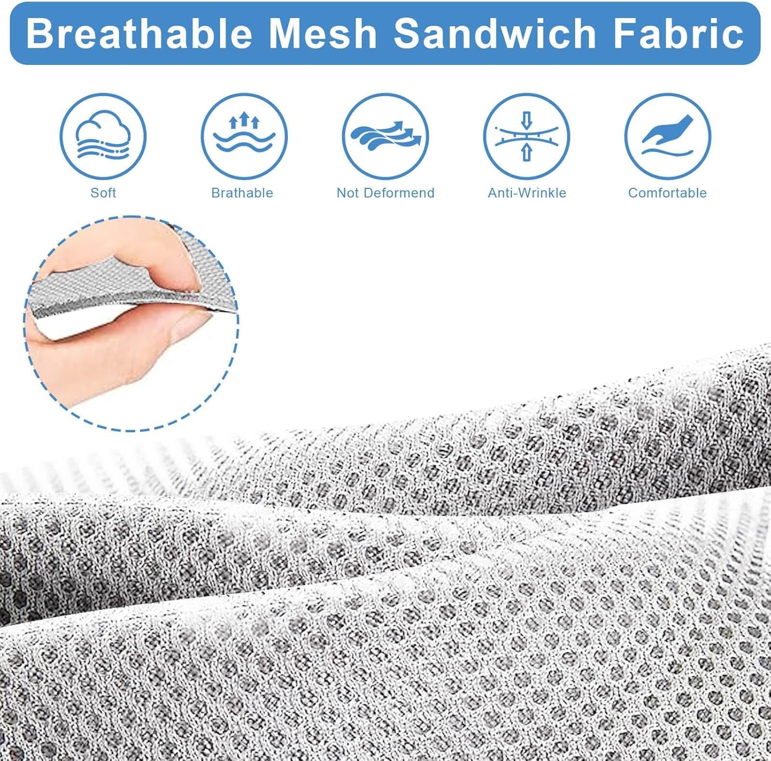 MOSNAI Golf Cart Seat Cover for Yamaha G22 G19 G16 G9 G2, Golf Cart Front Seat Cover Fit OEM Ordinary Seat Cushion, Breathable Comfortable Polyester Mesh Cloth and Leather Combination Appearance