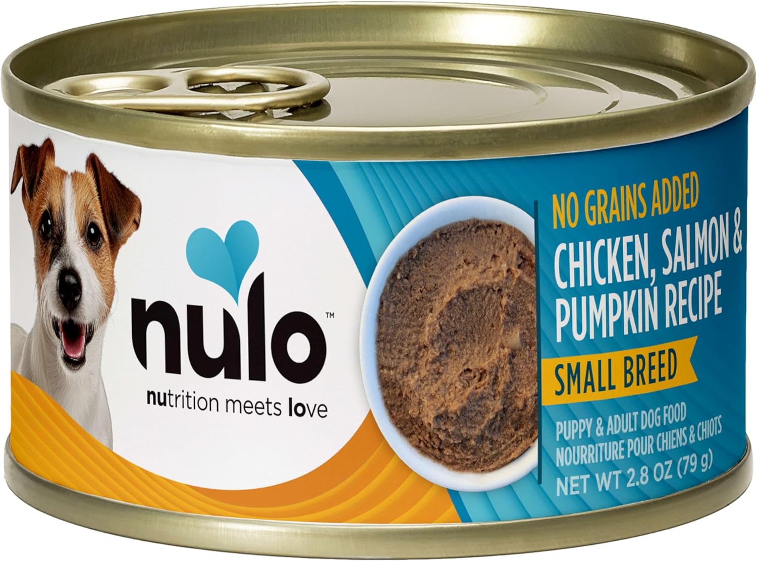 Nulo Grain-Free Small Breed Wet Canned Puppy & Dog Food, Chicken, Salmon, and Pumpkin, 2.8 Ounce, 12 Cans - Image 2