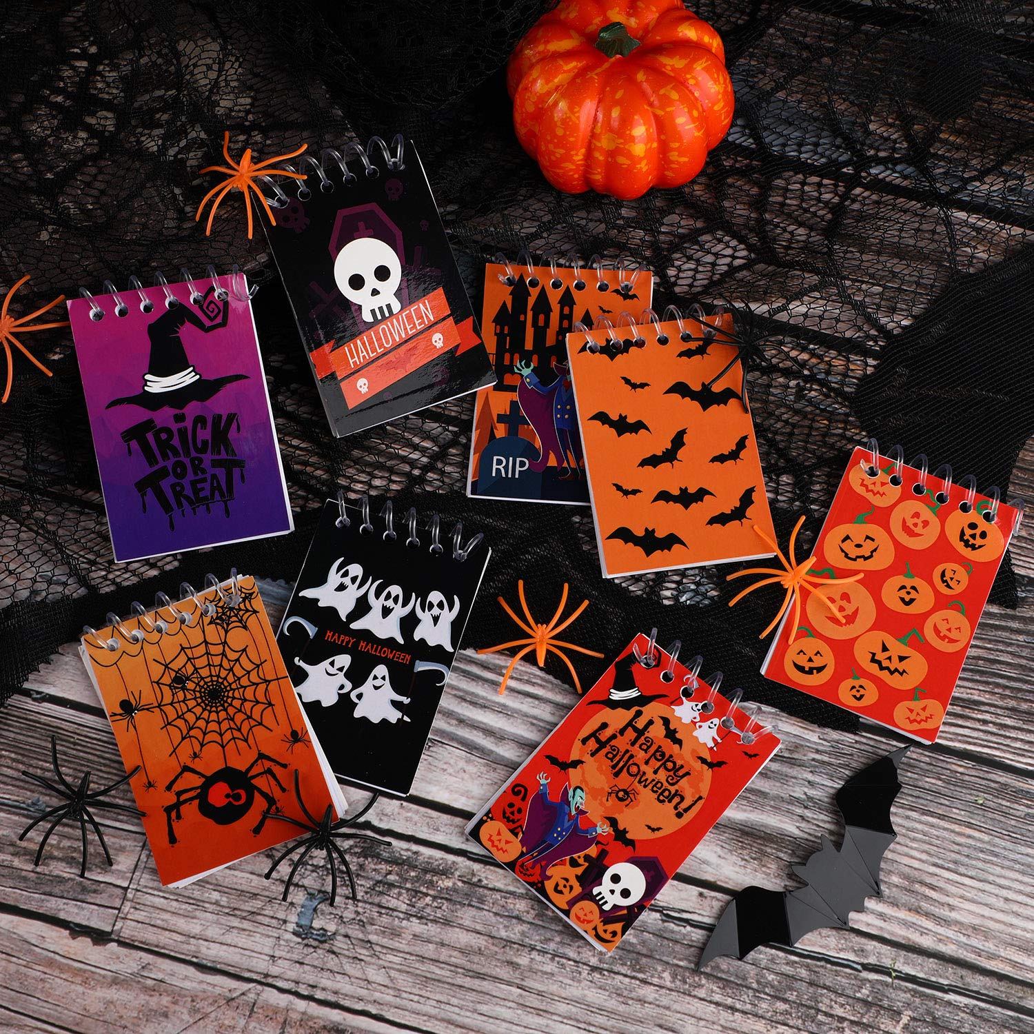 Amazon.co.jp: Outus ハロウィンメモ帳セット 不気味なメモ帳 ミニメモ