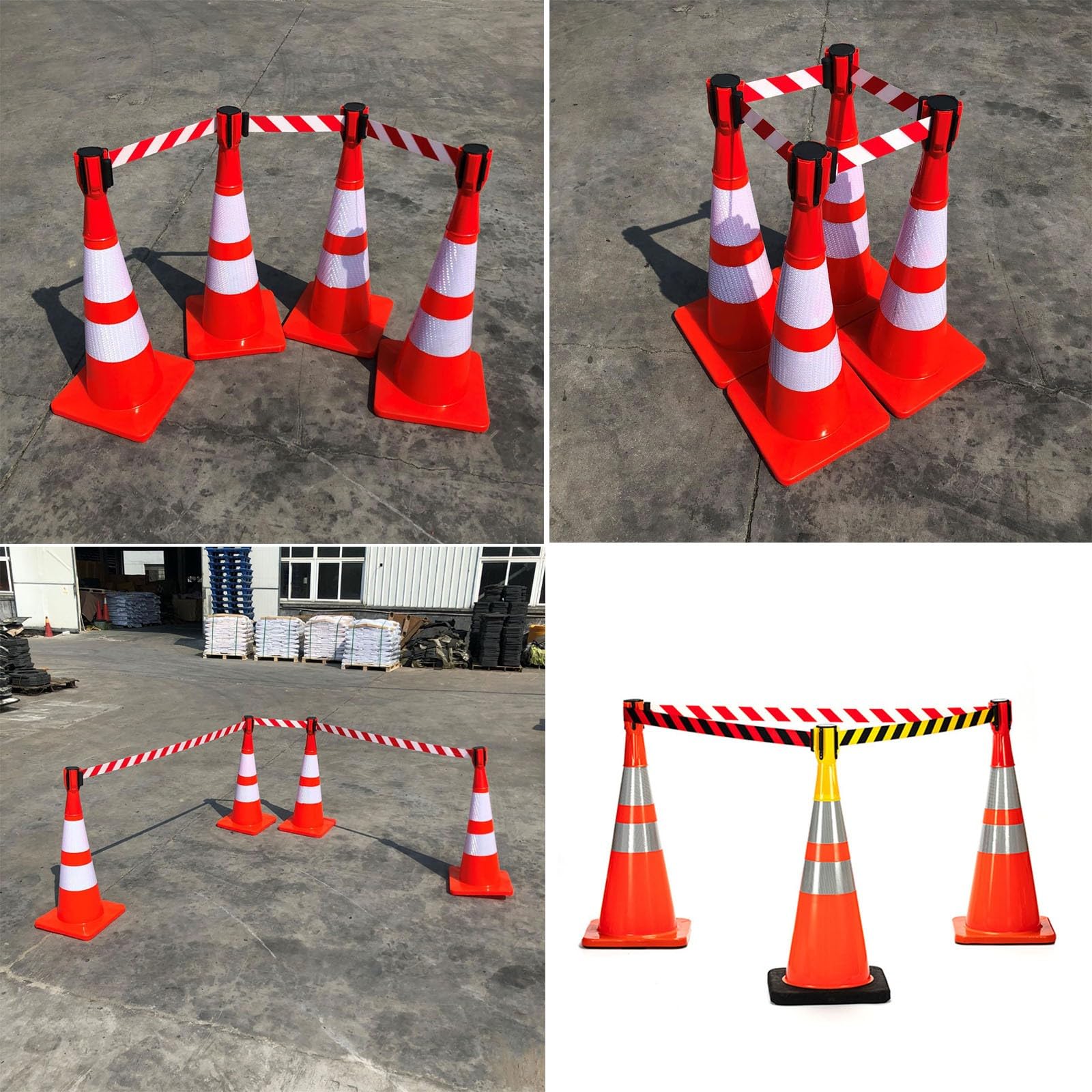 Produktbild von GAPECHNG Cone Barrier Tape, Sizes Retractable Belt Barrier