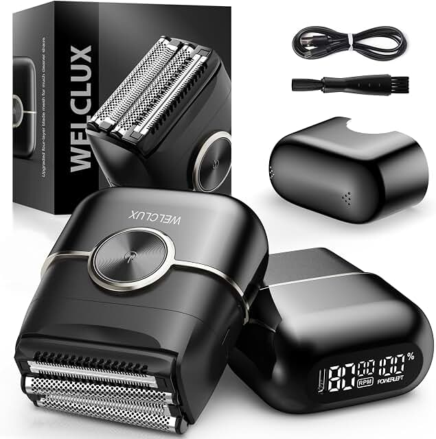 Rechargeable electric razor charger image