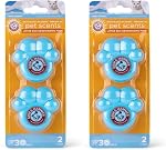 Arm & Hammer Boîte à litière de chat désodorisants, 2 Compte, parfum de bière frais, adhésif en gel bleu, 30 Jours Contrôle de l'odeur