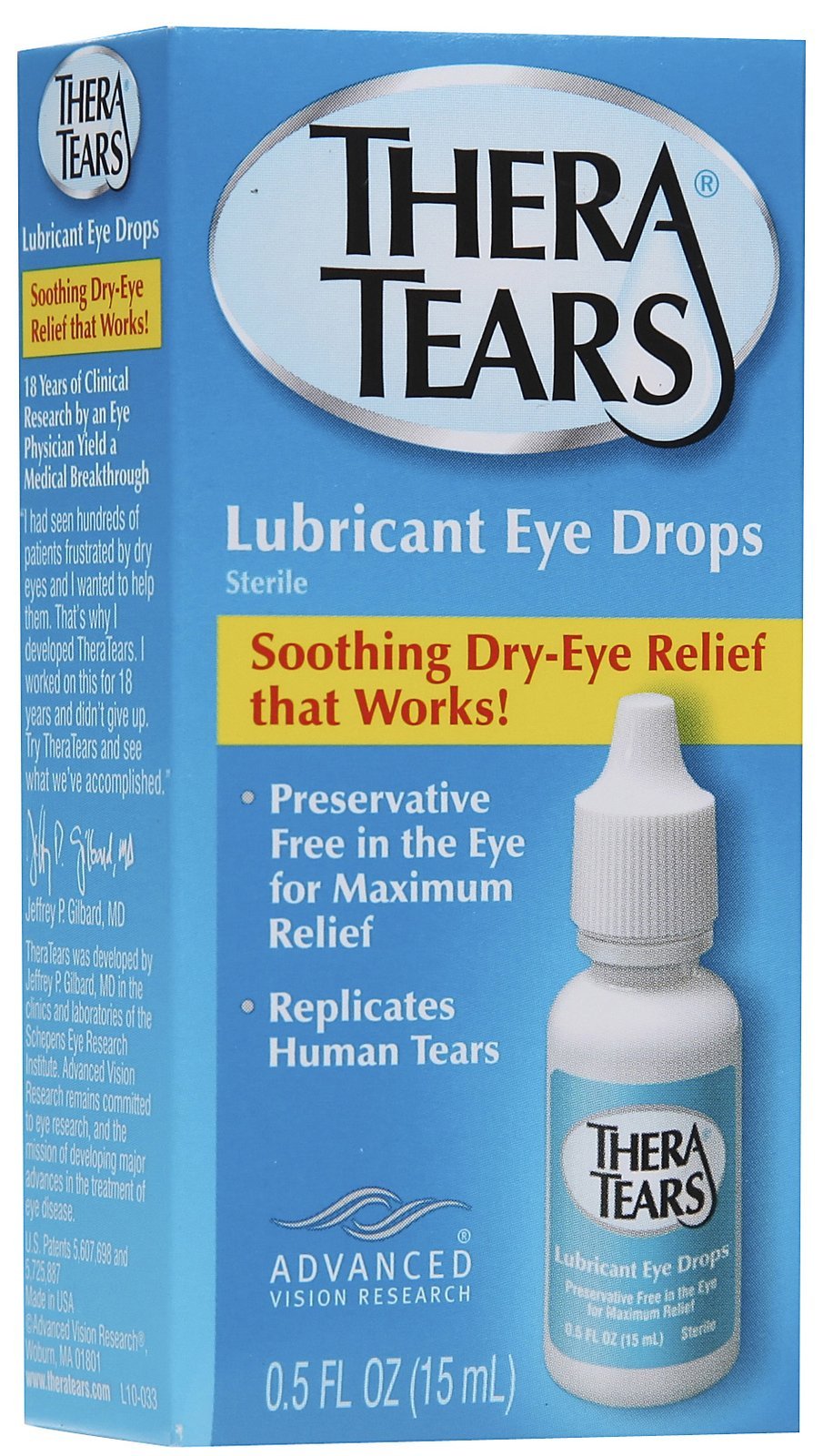 TheraTears Dry Eye Therapy Lubricant Eye Drops - 0 5 oz Pack of 4