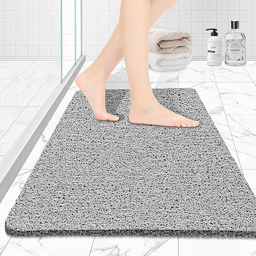 Miniatura 1 de Joyhalo Tapetes de ducha antideslizantes para personas mayores, 32 x 24 pulgadas, tapete de baño antideslizante para ducha interior, tapetes de baño