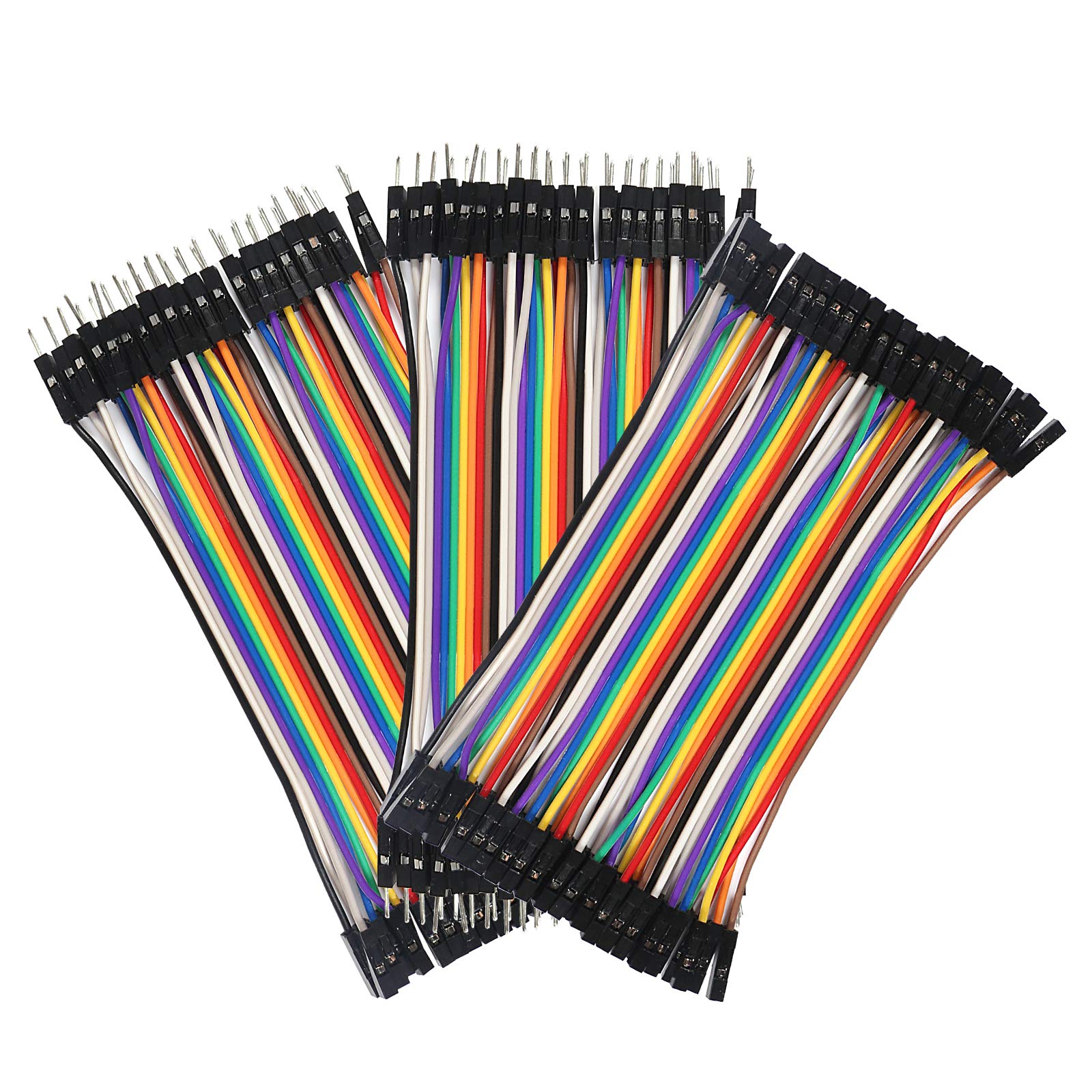 Cavo Dupont, 120 pezzi, 10 cm, multicolore, 40 pin maschio a femmina, 40 pin maschio a maschio, 40 pin femmina a femmina, per Arduino