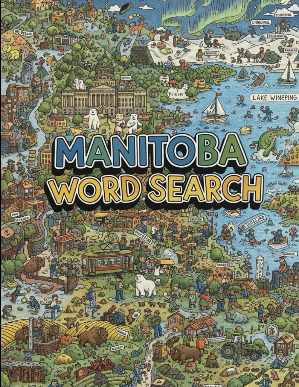 Manitoba Word Search: Large Print Puzzles for Adults and Seniors | Celebrate Winnipeg, Polar Bears, and Prairie Lakes | The Ultimate Manitoba Activity Book