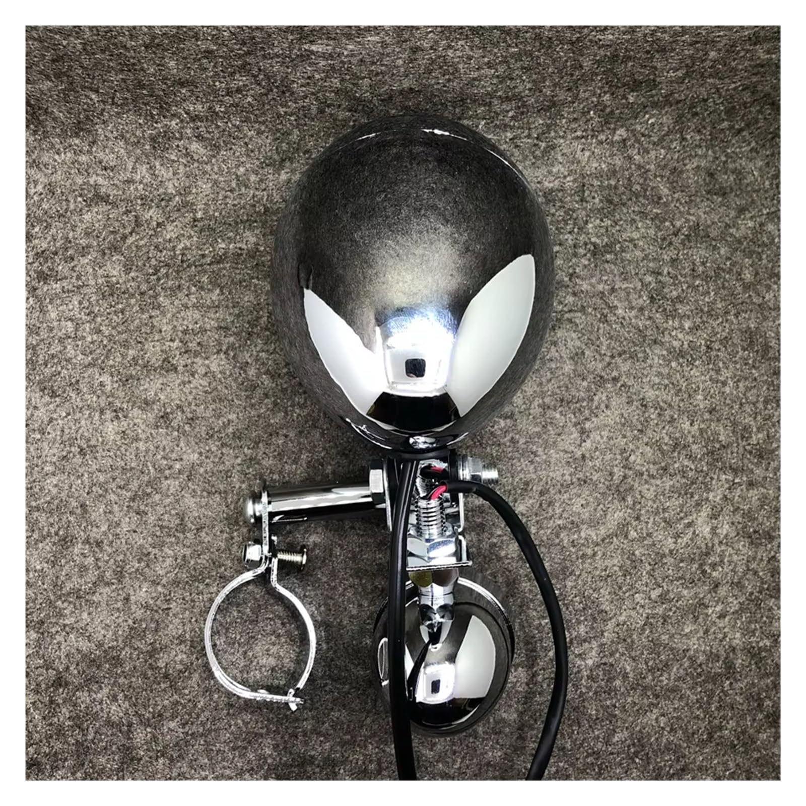 Phare Avant Moto Phare Additionnel Chromé Universel Moto pour Triumph pour Cafe pour Racer 1 Jeu avec Clignotants Feu Position Auxiliaire LED Phares Avant