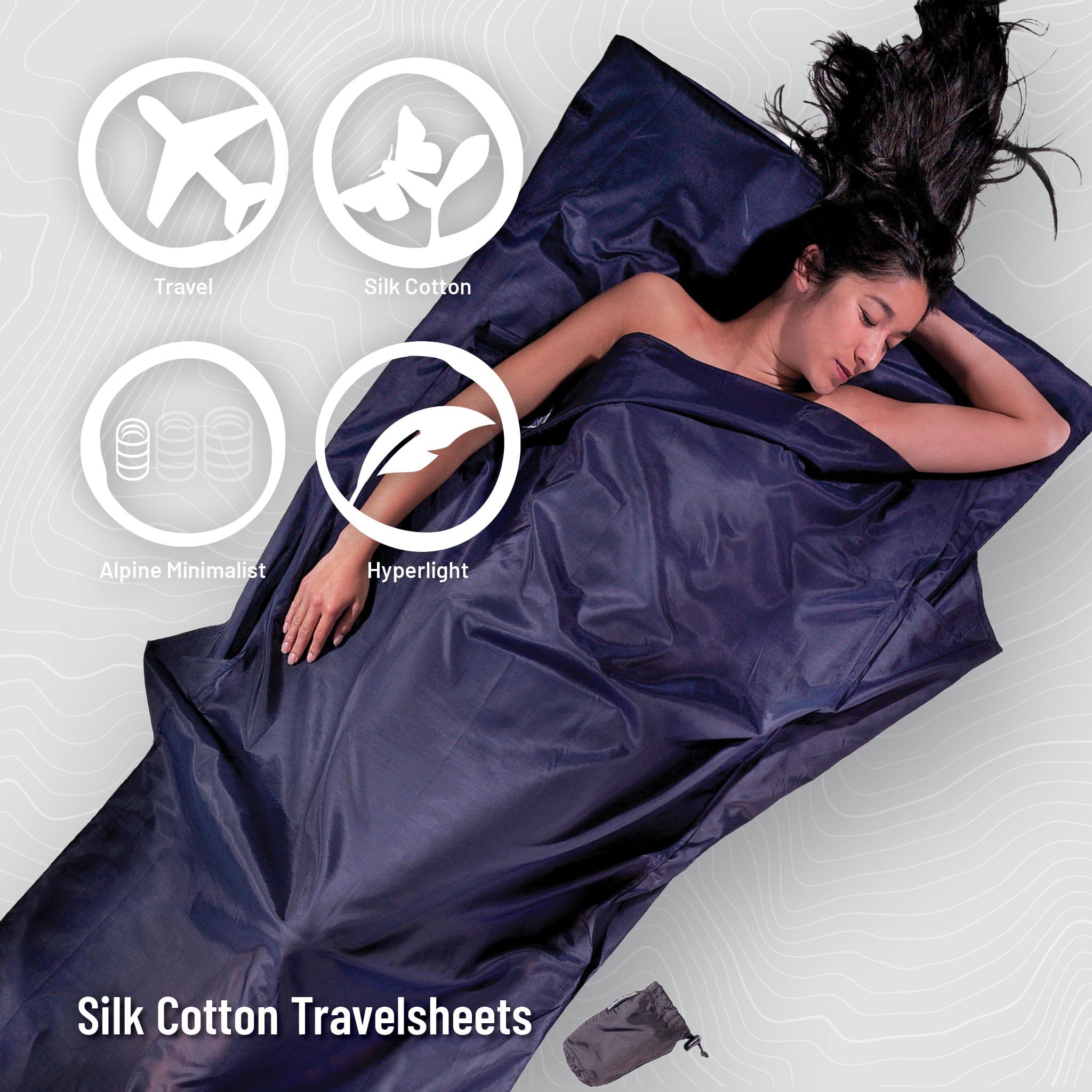 Cocoon Seidenschlafsack Travel Sheet - Silk Ripstop
