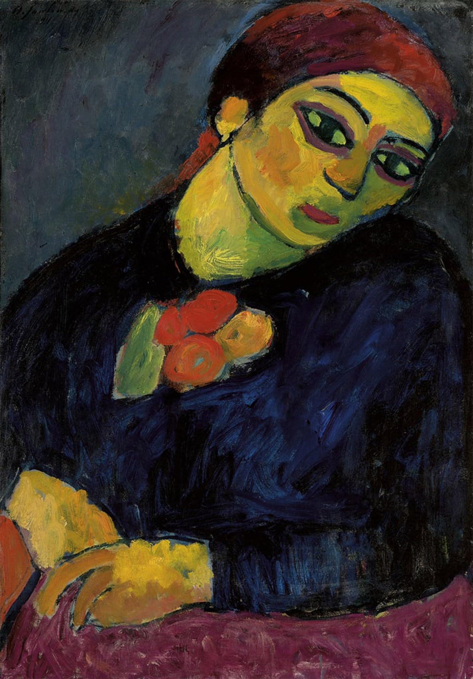 POSTERIIk Vintage Classic Picture Landscape Artwork famous artist by Alexej Von Jawlensky Portrait Canvas Painting for Office Home Decor 60x90cm