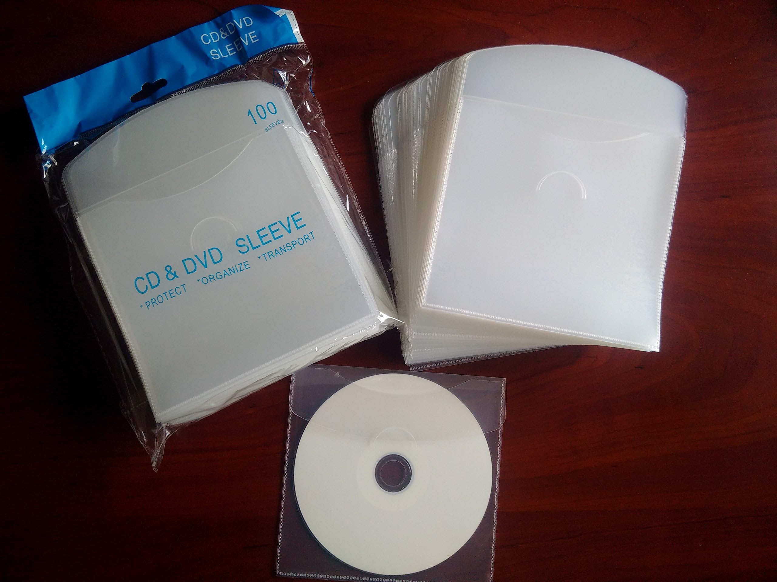 MegaDisc Cd/DVD Plastic Keepers Clear 100 Pk (Memorex Similar Quality)