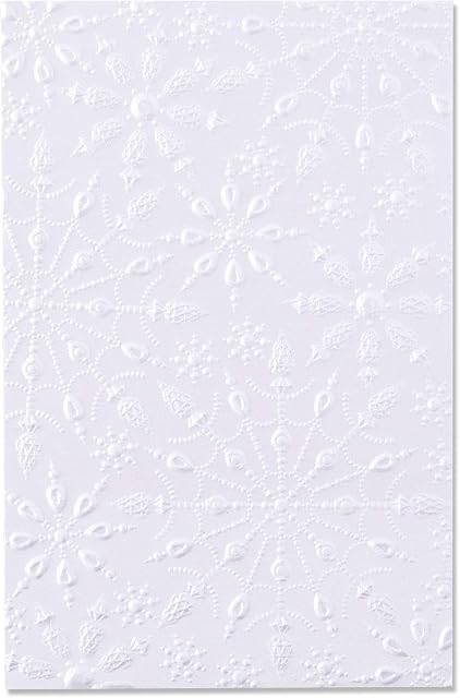 Sizzix 3-D Textured Impressions Embossing Folder 664489 Jewelled Snowflakes by Kath Breen