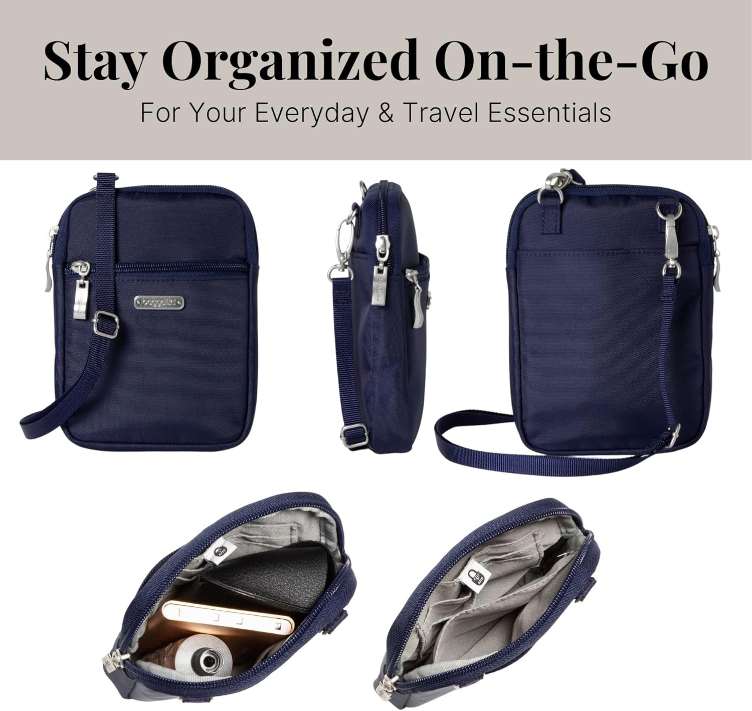 Baggallini Women's Essential Mini Crossbody Bag - Image 5