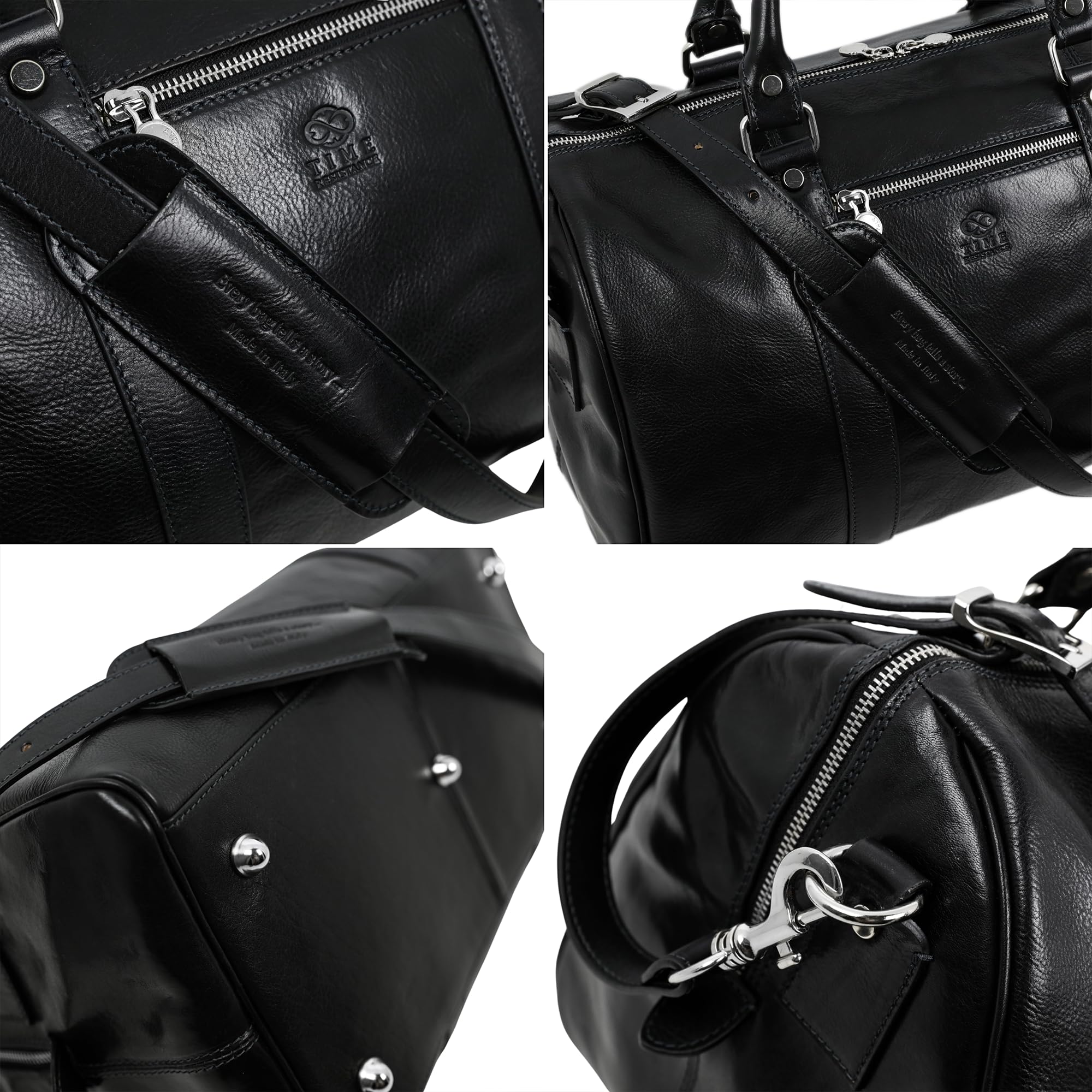 Reisetasche aus Leder - Weekender Herren und Damen - Hochwertige Reisetaschen - Edel & Elegant - Time Resistance