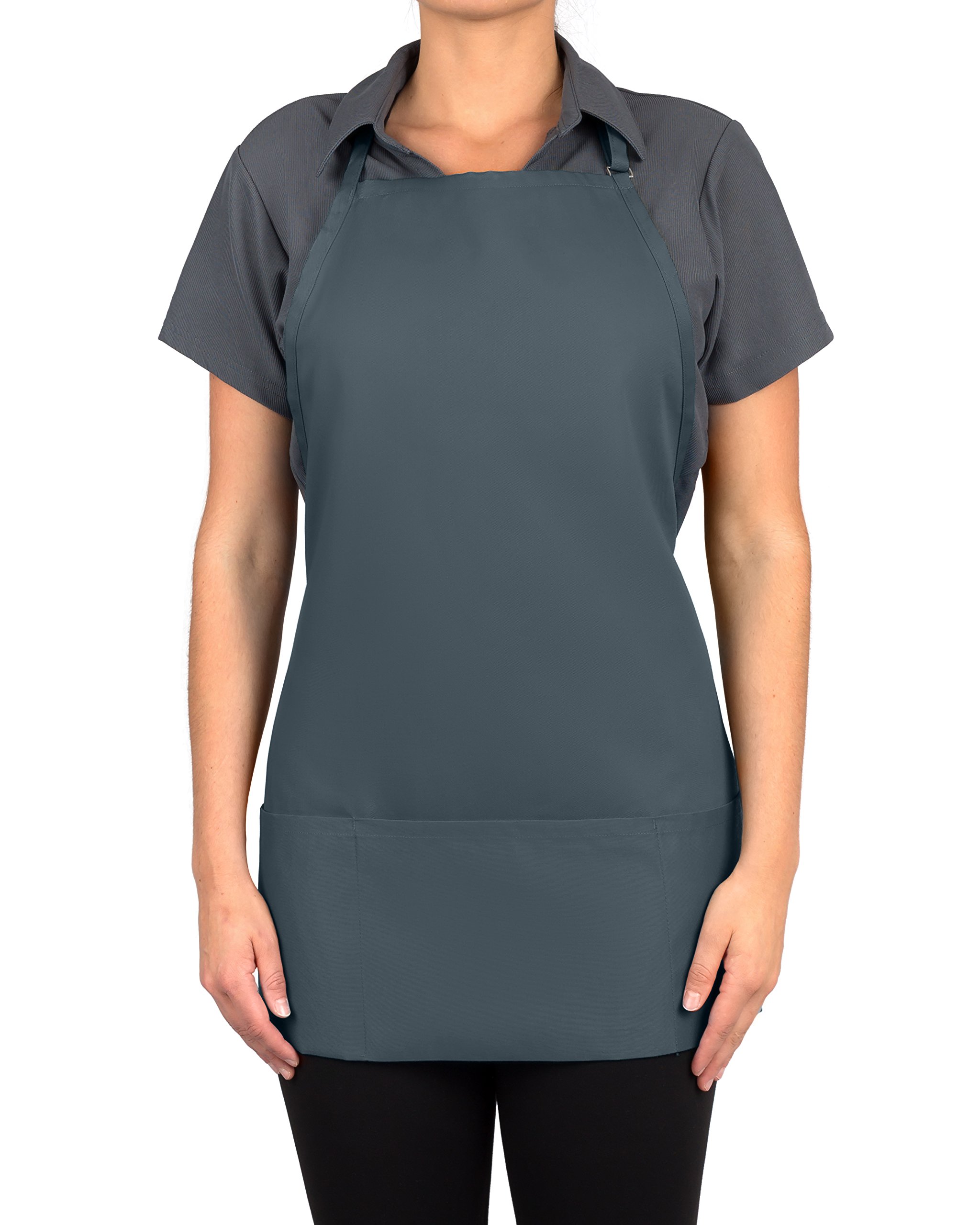 KNG Adjustable Bib Apron - 3 Pocket