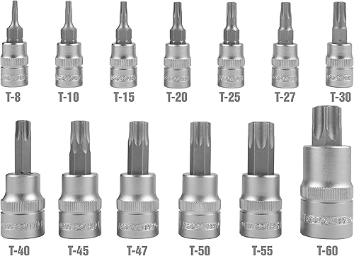 Miniatura 3 de OEMTOOLS 22710 - Juego de llaves de vaso de estrella a prueba de manipulaciones de 13 piezas para cualquier kit de herramientas mecánicas, juego de
