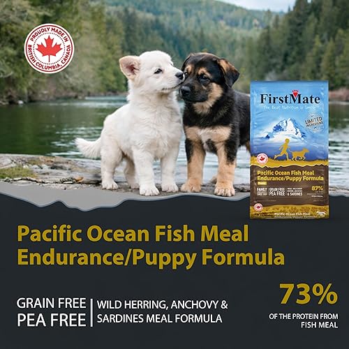 Miniatura 3 de FirstMate Sin cereales Dieta de ingredientes limitados del océano Pacífico Comida de pescado Endurance Puppy Formula Comida para perros