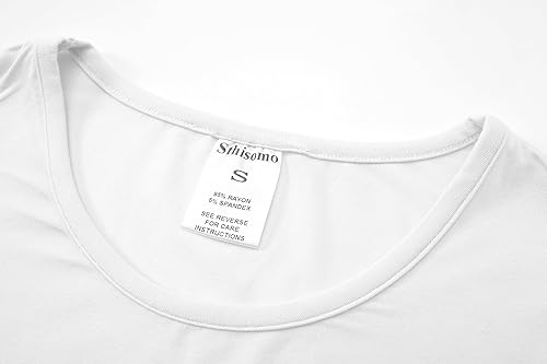 Miniatura 5 de Camisetas cortas de manga corta para mujer, camisetas básicas de cuello redondo