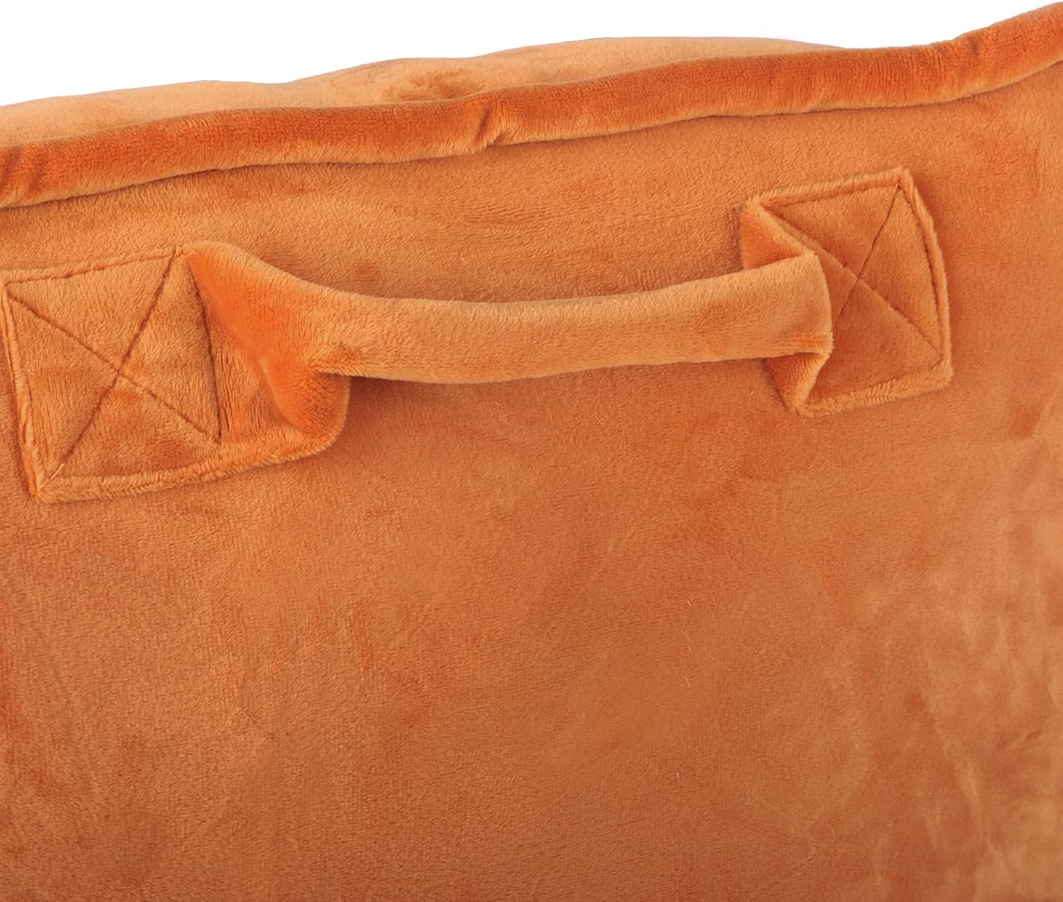 Home Soft Things Super Soft Bedrest Pillow Orange Lounger Backrest Reading Pillow for Bed with Arms DIY Filling Need Assembly, 20" x 18" x 17", Burnt Orange : Home & Kitchen
