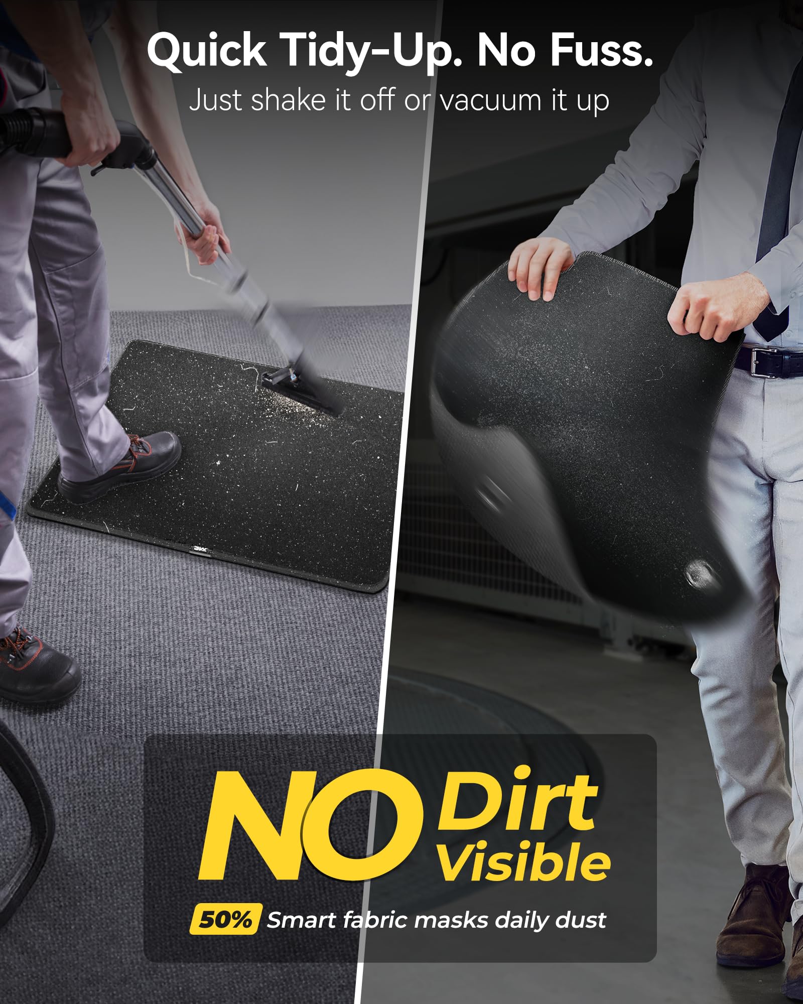 3W Floor Mats Front Carpet Fit for 2015-2025 Ford F150 F-150 Lightning SuperCrew Cab TPE All Weather Heavy — view 5