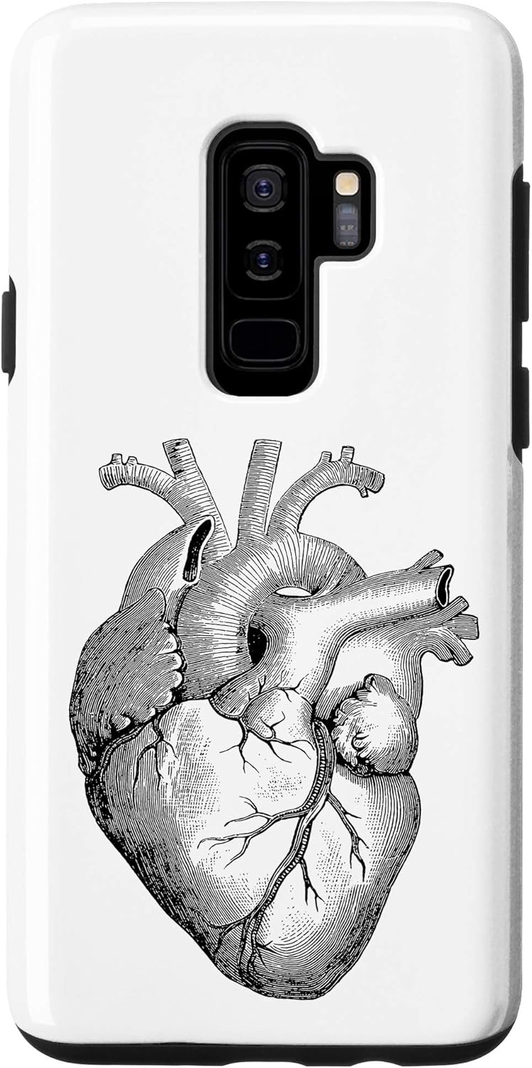 Galaxy S9+ Heart Human Anatomy Diagram Science Case Cell Phones & Accessories