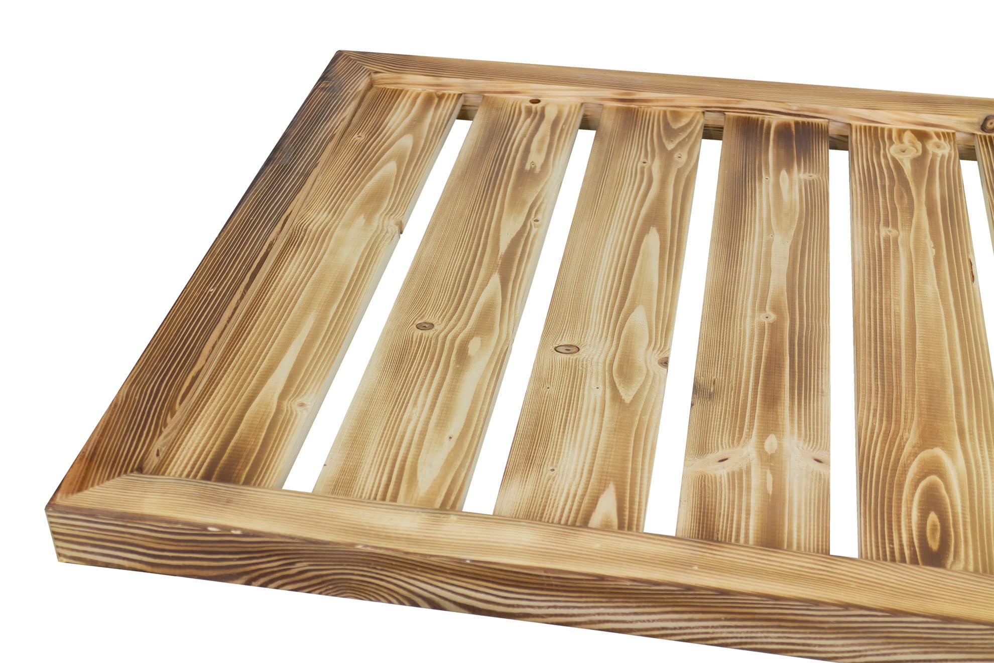 Kistenkolli Altes Land Cama para perros, base de madera opcional con cojín, 110 x 79 x 4,5 cm, cesta para perros, cama para mascotas, cojín para perros, sofá vintage (flameado sin almohada)