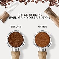 Vista 4 de WDT Tool - Agitadores de expreso, distribuidor de café, herramientas de barista, herramienta de distribución de agujas de espresso para kit