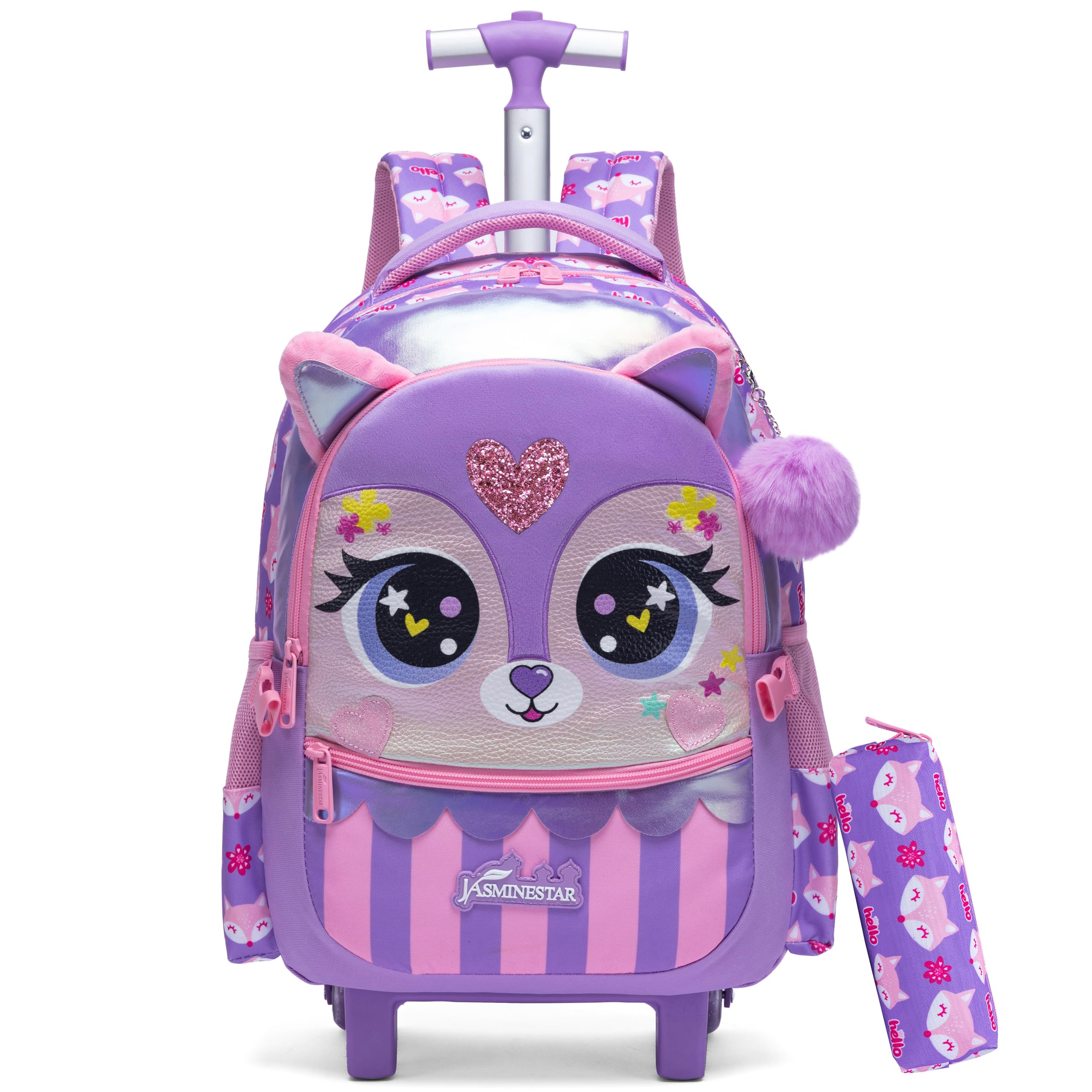 HTgroce Mochilas Escolares con Carro Mochila Escolar con Ruedas Mochilas con Carrito Escolares Mochilas Escolares Ruedas Niña Mochila Escolar Trolley.
