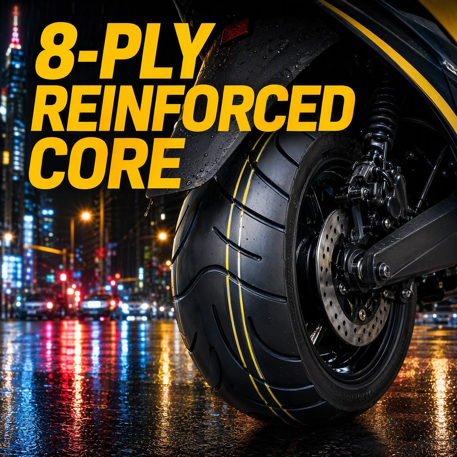 130/70-10 Reifen Tubeless, 130/70/10 59J 8 P.R. 280KPA für Motorräder
