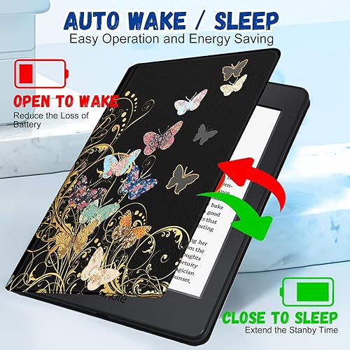 Miniatura 4 de Wazzasoft Funda para Kindle Paperwhite 10 generación 2018Kindle 10 generación 2019 funda de 6 pulgadas para mujeres y niñas, diseño de moda lindo