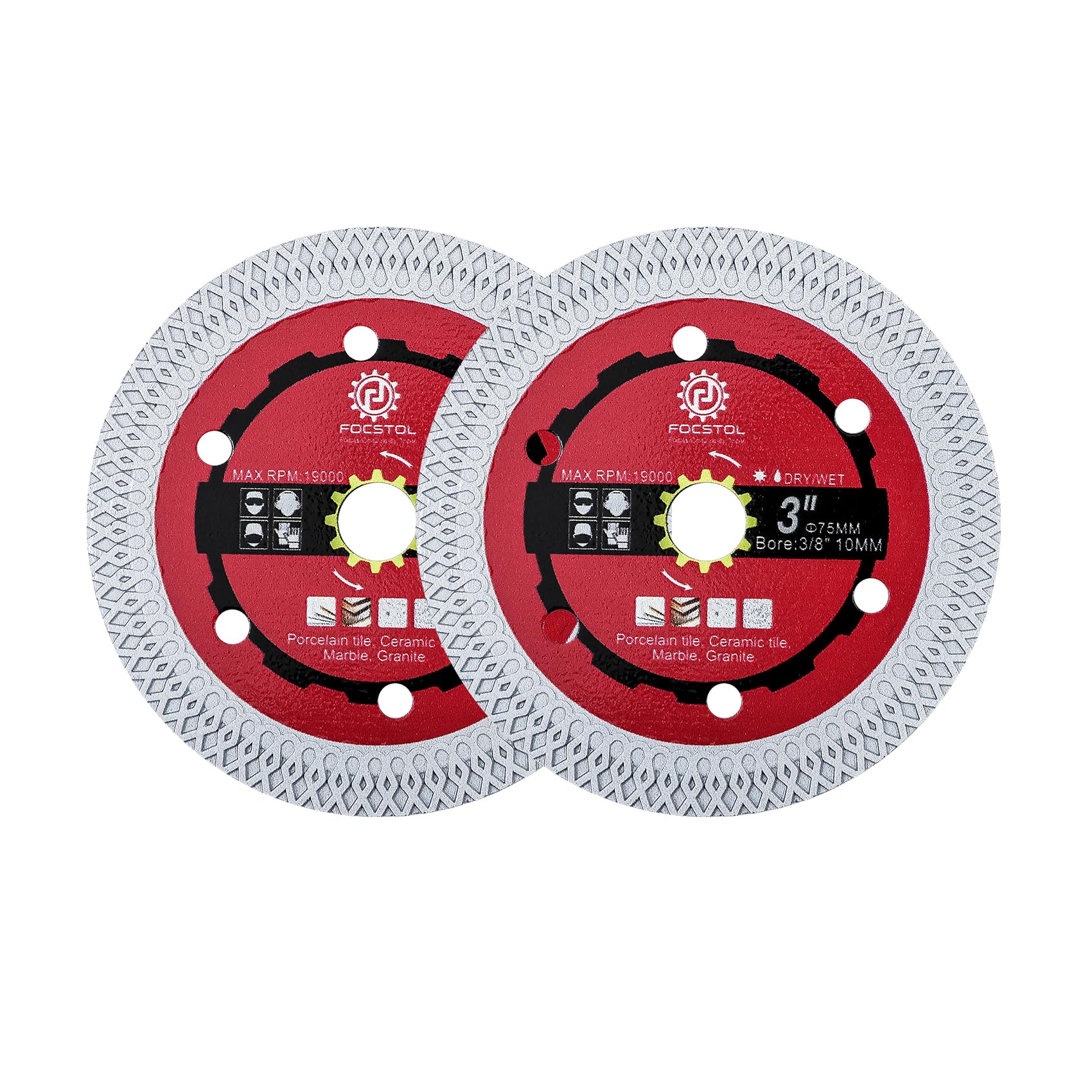 Diamond Tile Saw Blade - 2pcs 3