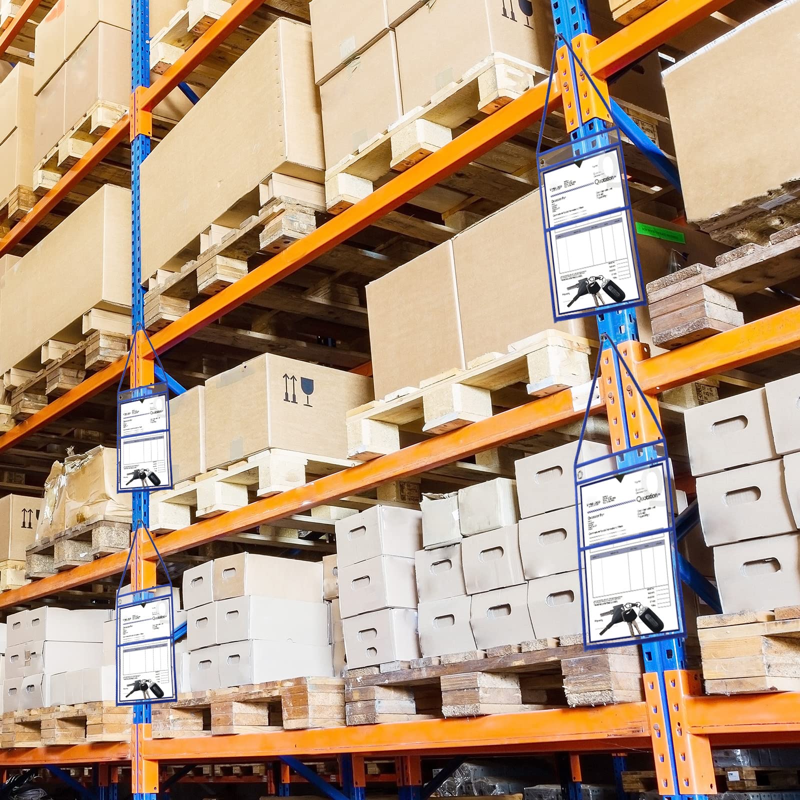 Epakh Paquete de 30 fundas de plástico para pedidos de trabajo, fundas de pedido de reparación de 9 x 12 pulgadas, bolsillos para pedidos de trabajo, soportes para boletos de trabajo, soportes para