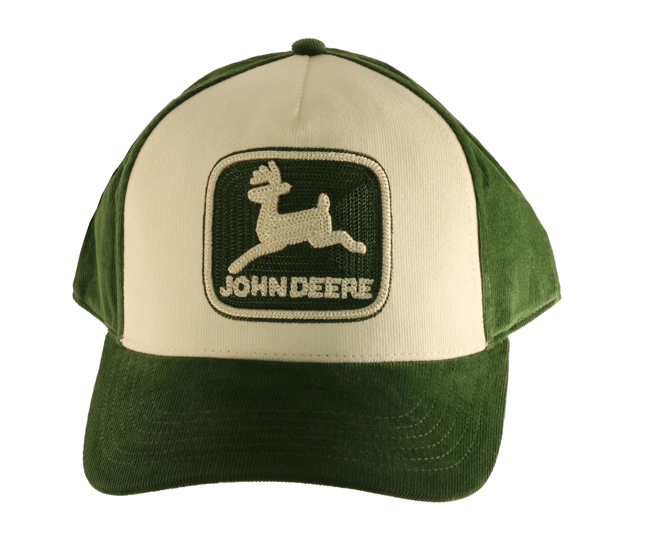John Deere LP86101 Herren-Kappe mit erhöhtem TM-Emblem, Olivgrün