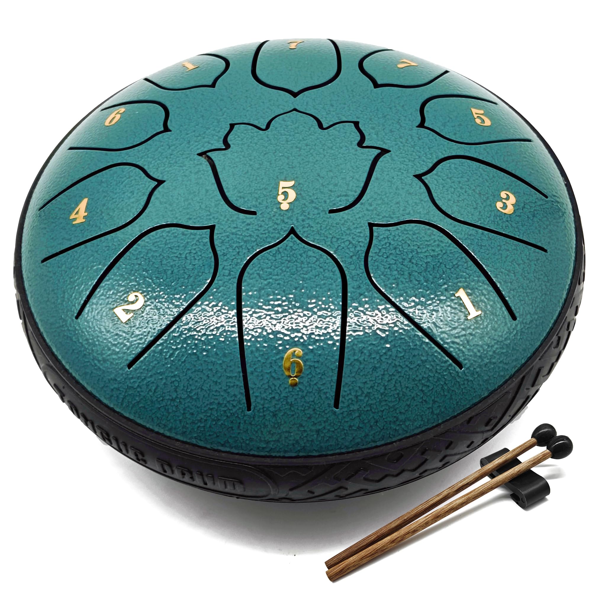 Tambor de lluvia para exteriorPanda, tambor de lluvia para exteriores, tambor de lengua de acero para jardín, disfruta de la música cuando llueve con tambor de lluvia para exteriores (6 pulgadas,