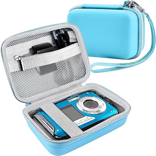Leayjeen Funda para cámara subacuática compatible con YISENCEHICSHON Cámara digital impermeable Cámara subacuática Full HD 2.7K 48 MP Grabadora de