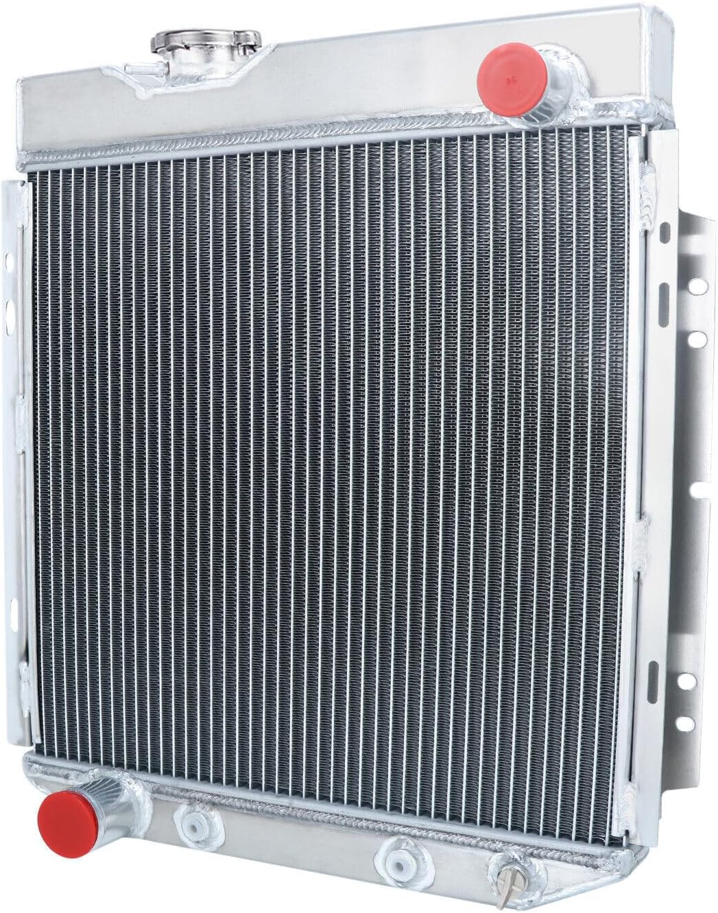 Full Aluminum Radiator compatible with 1960-1966 Ford Mustang Ranchero Falcon V8 3 Row Core Radiators