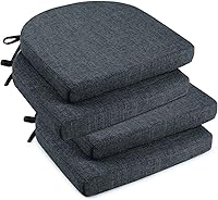 Vista 1 de downluxe Cojines para sillas de interior para sillas de comedor, almohadillas de espuma viscoelástica texturizadas suaves y cómodas para sillas