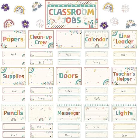 Class Jobs Chart Bulletin Board Set: Ultimate Classroom Management Tool for Teachers