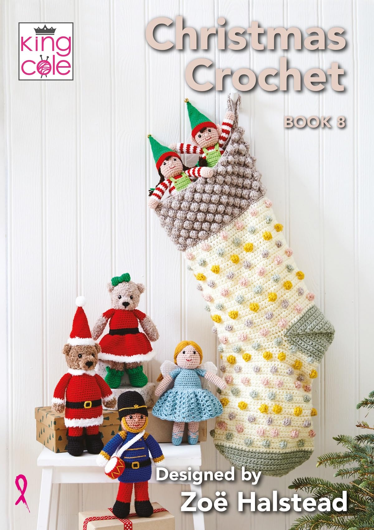 King Cole Pattern Book - Christmas Crochet Book 8