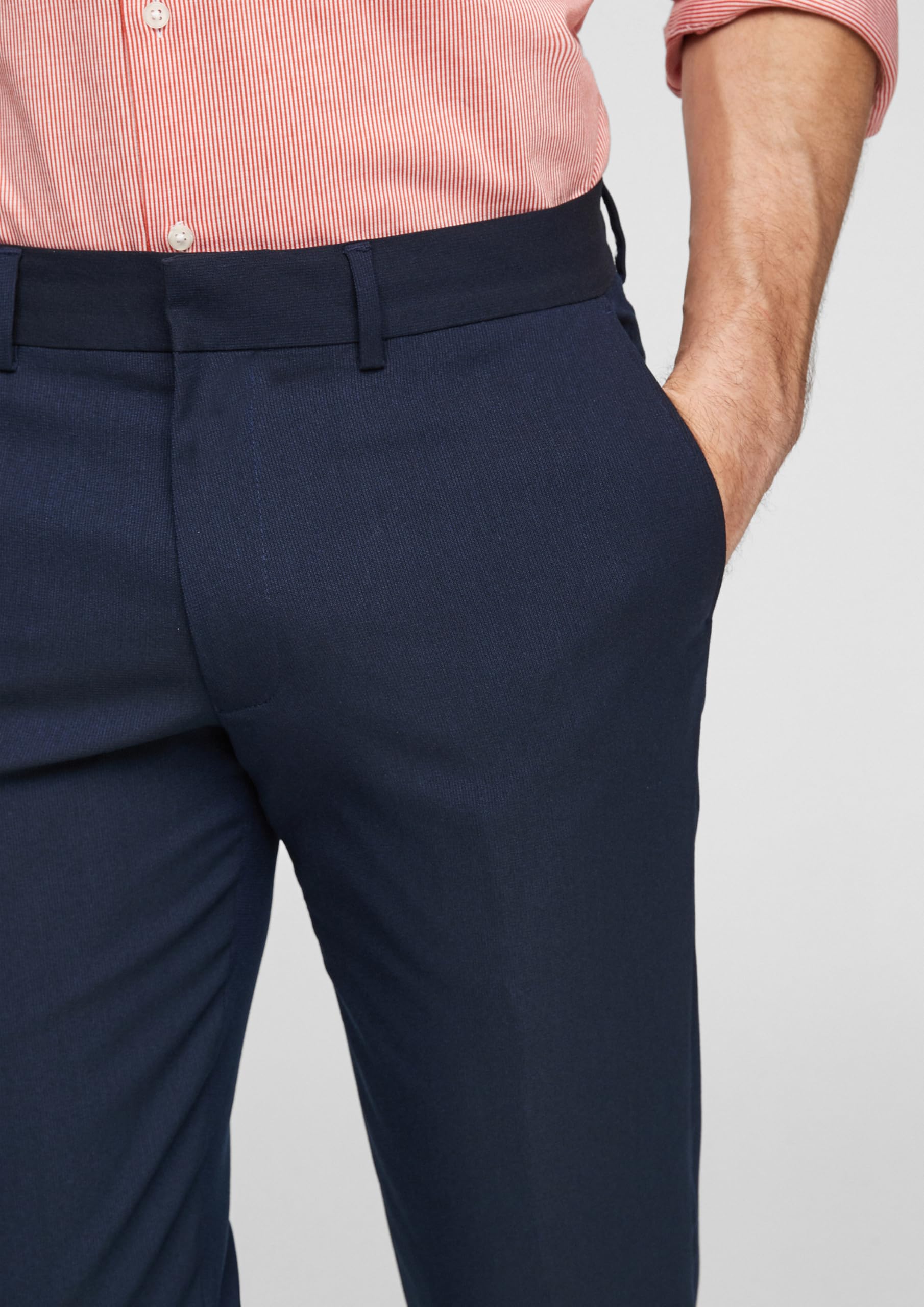 s.Oliver BLACK LABEL Suit Trousers with Stretch Pantalones De Traje para Hombre