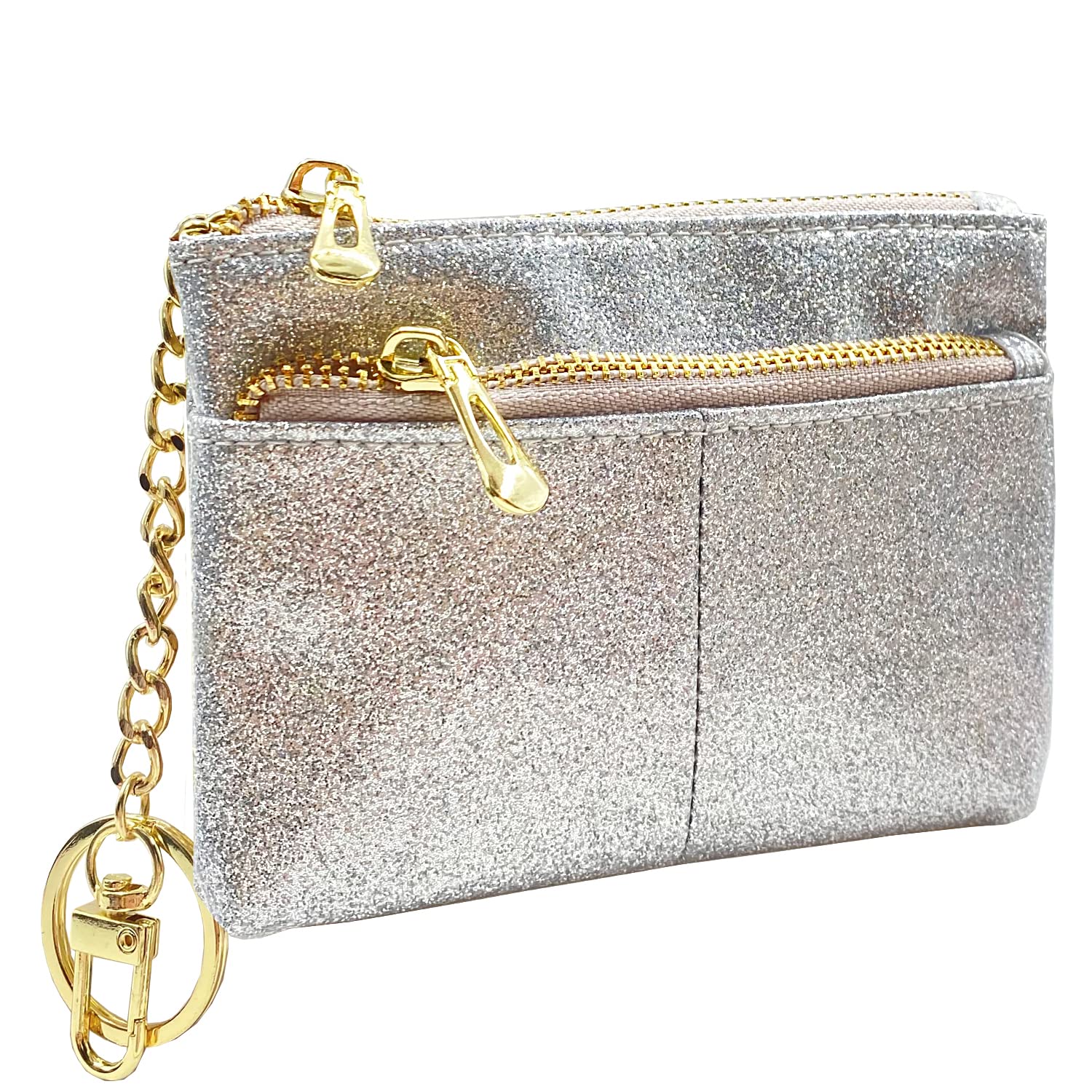 Beurlike Womens RFID Coin Purse Change Wallet Small Leather Card Holder Keychain