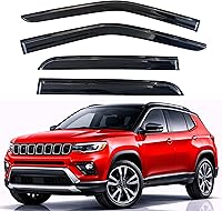 Vista 232 de KPY Moldura deflectora de viento con protección contra la lluvia compatible con GMC Terrain 2018-2023, 4 unidades, para ventana lateral, autoadhesiva