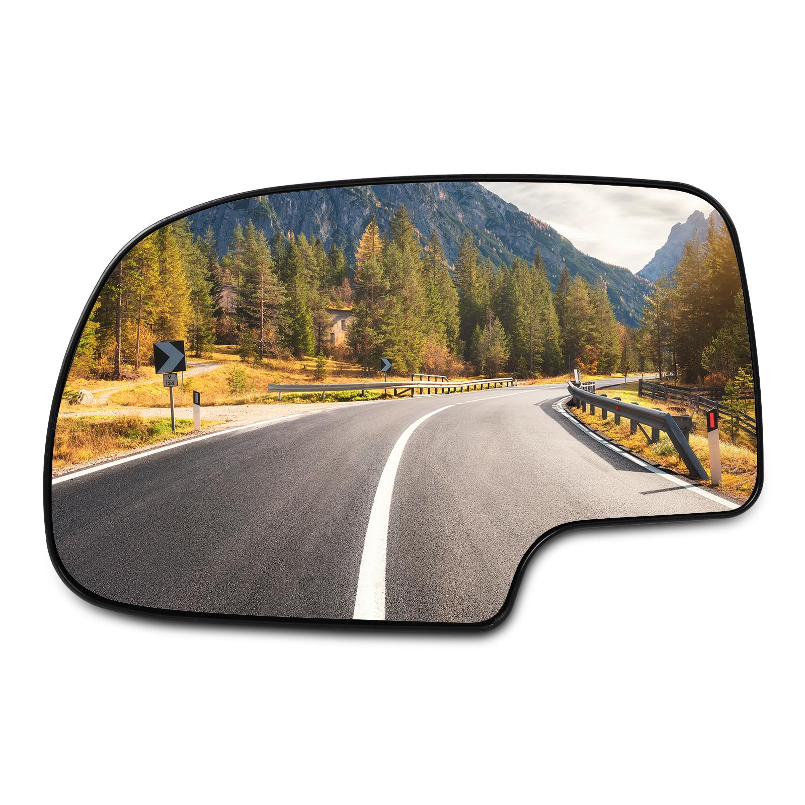 SCITOO Driver Side Mirror Glass Fit for 1999-2006 For Chevy Silverado Pickup 2007 For Chevy Silverado Pickup 2000 For Chevy Suburban 2001-2006 For GMC Yukon XL For GMC Sierra