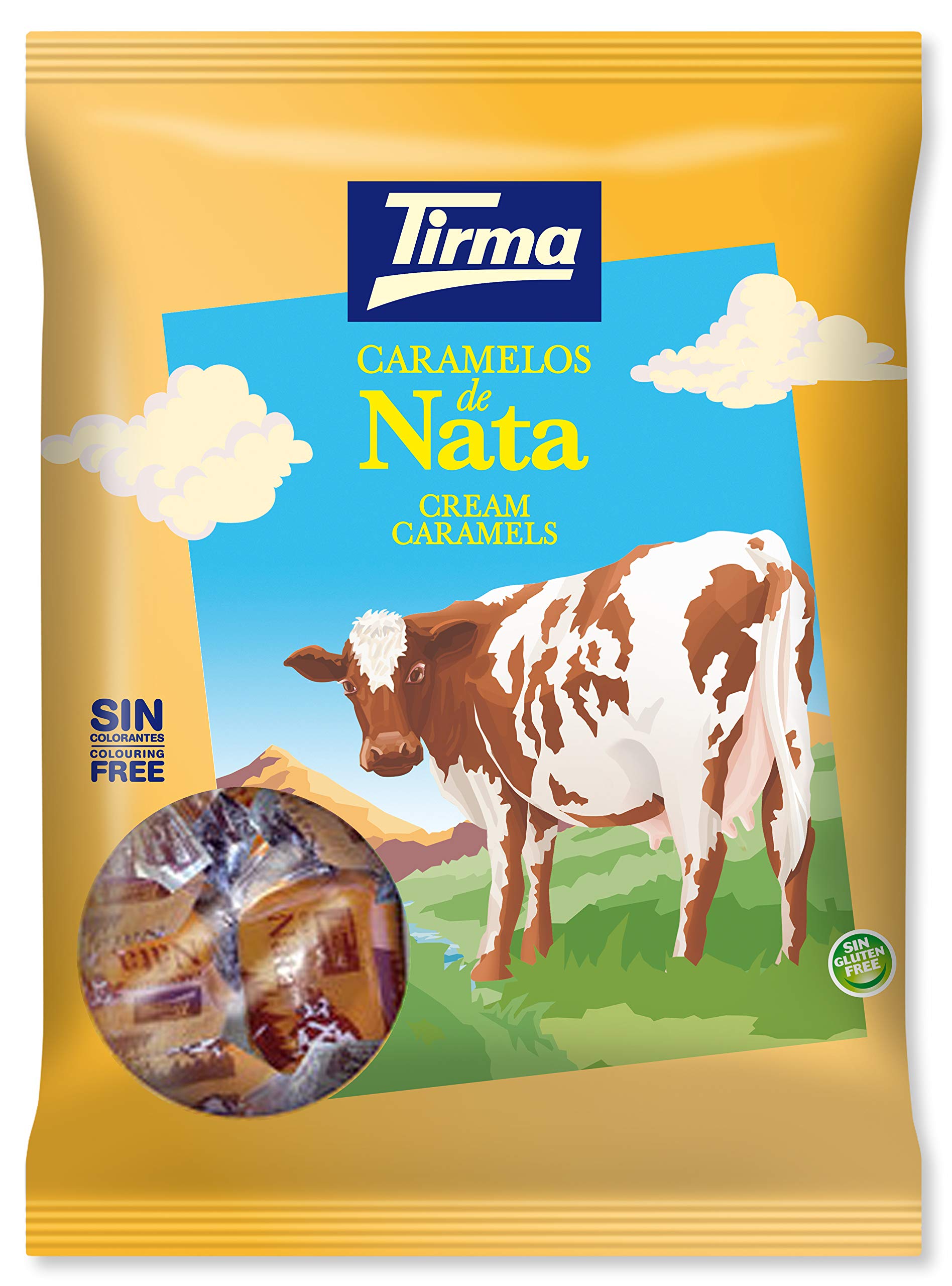Tirma Cream Caramel Candy 125g | Chewy Sweets | Gluten Free | Vegetarian Candy | Non GMO | Multipack