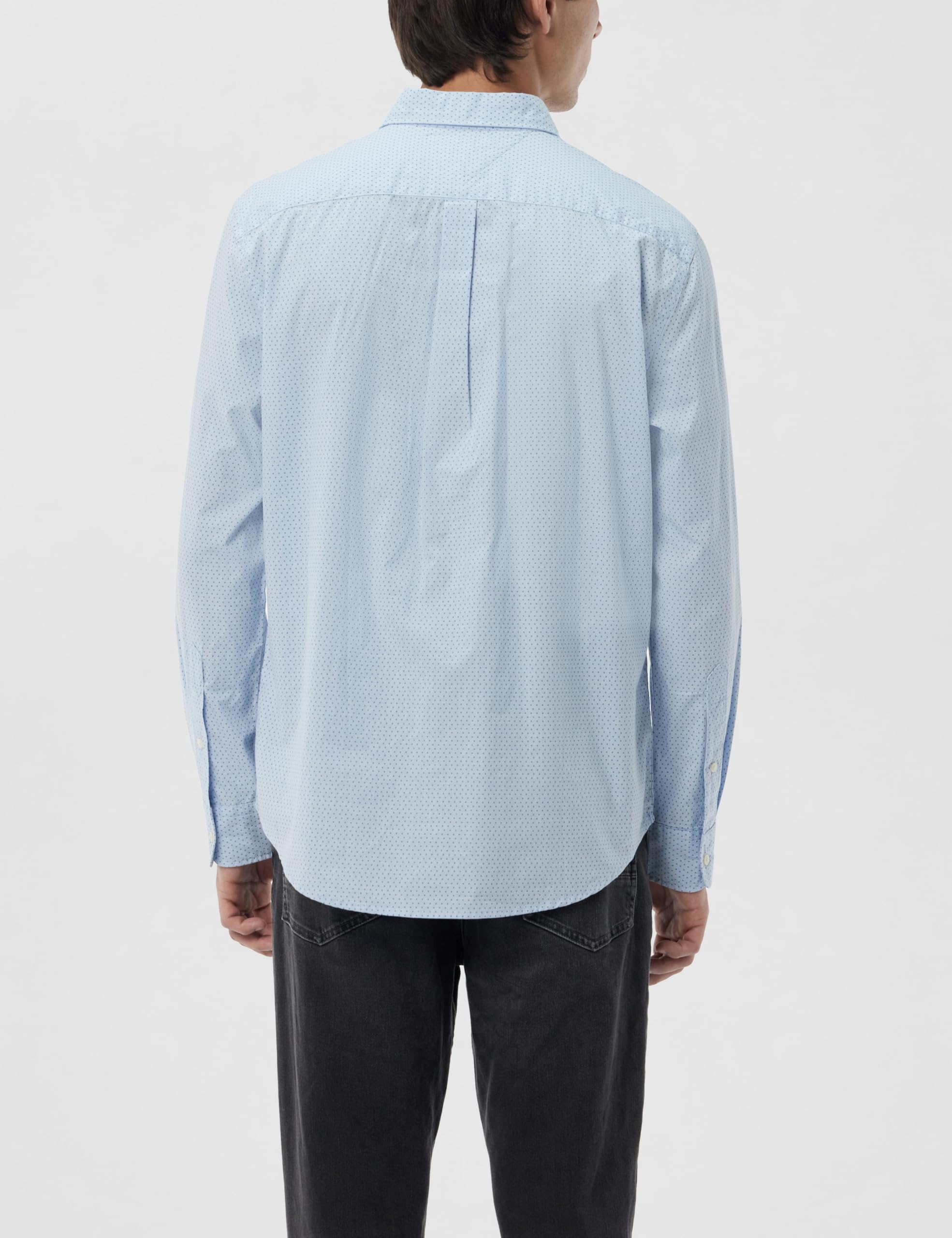 Tommy Hilfiger Camisa Hombre Flex Poplin Mini Print Regular Fit