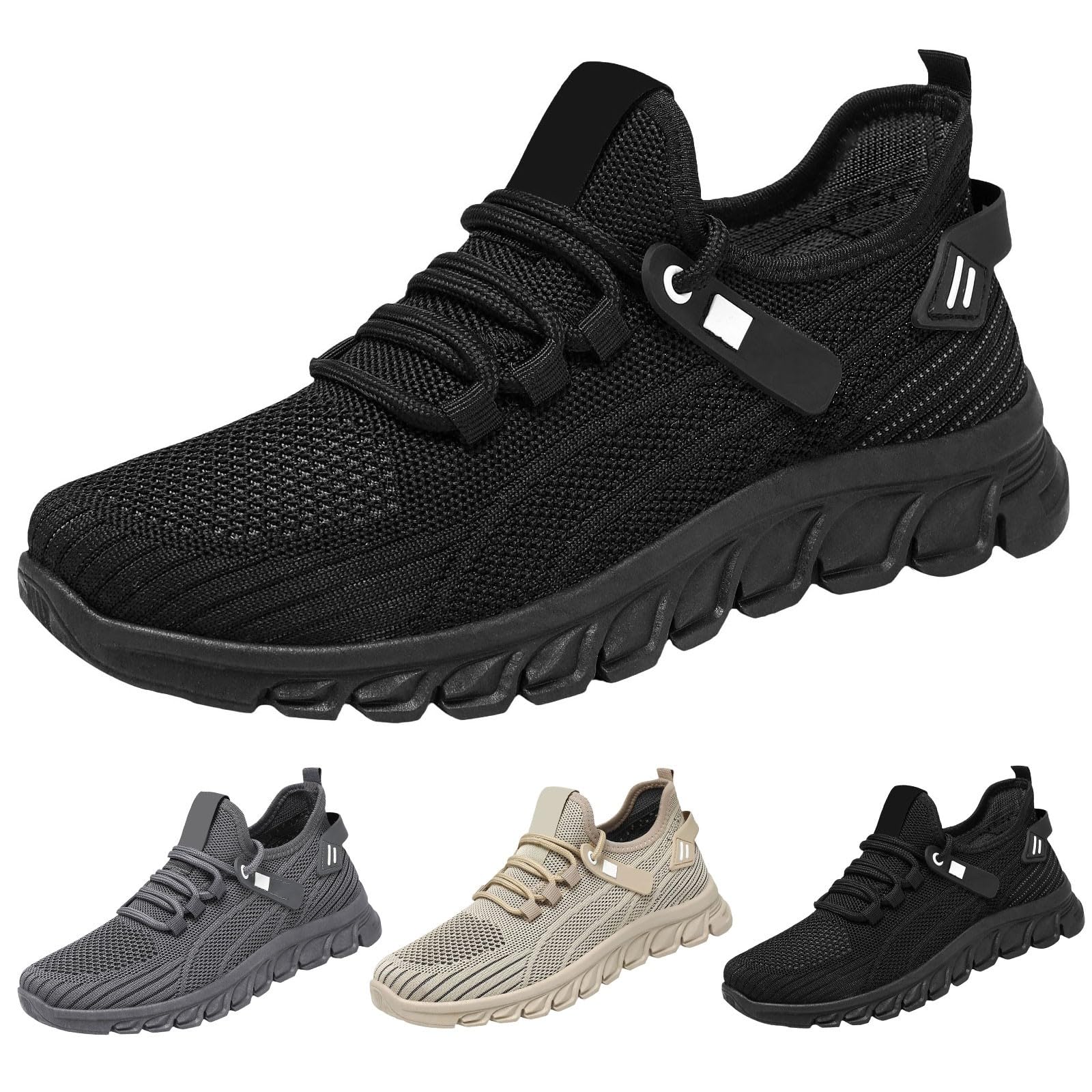 Generisch Sneaker Herren 39-45 Fitnessschuhe Herren Gym Indoor Weichen Sohle Laufschuhe Bequeme Sportschuhe Atmungsaktiv Joggingschuhe Einfarbige Walkingschuhe rutschfest Turnschuhe