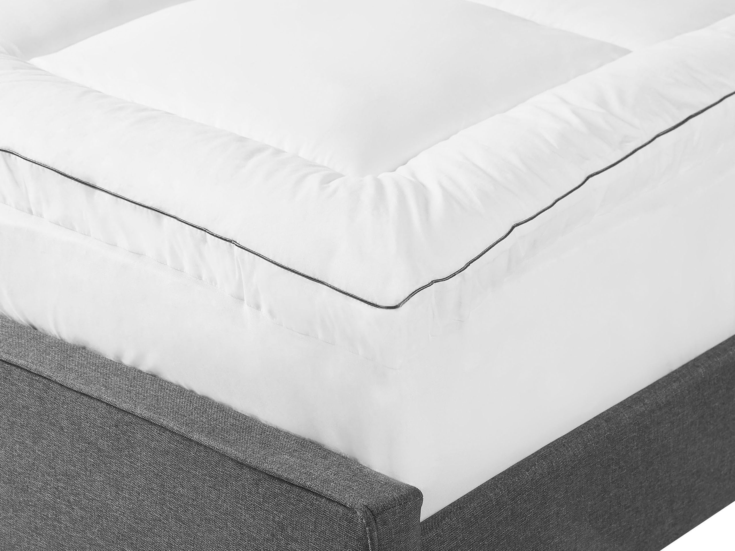 Colchón Topper Blanco algodón japara Doble 180 x 200 cm Mulhacen