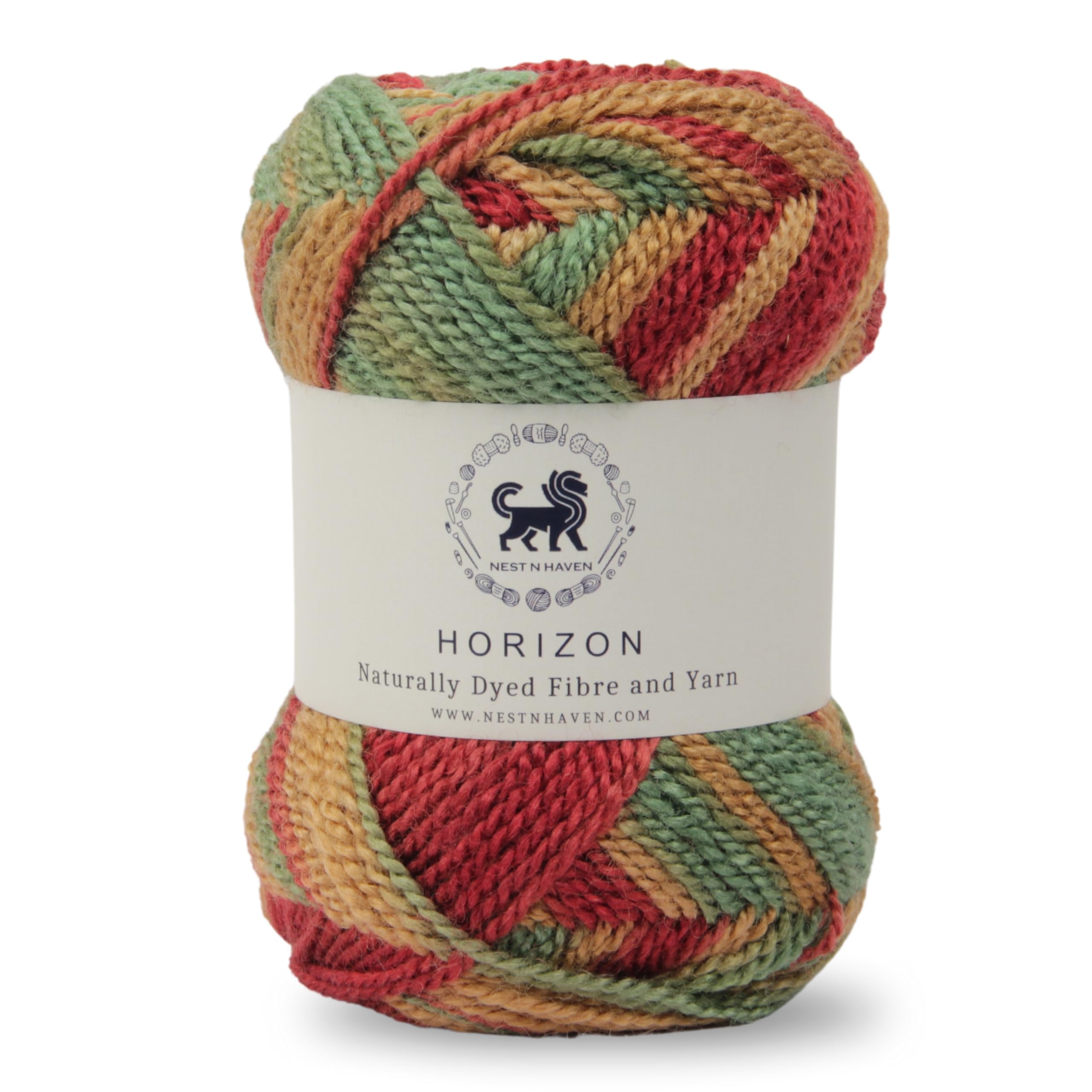 NESTNHAVEN, Wool, Horizon, Acrylic Yarn Supersoft Knitting Wool Ball, (1 Ball/100 Gram Each) Multi Colour Ball Suitable for Craft, Babywear, Baby Blankets, Shade no - NNHH013 (Shade 17)-image-20
