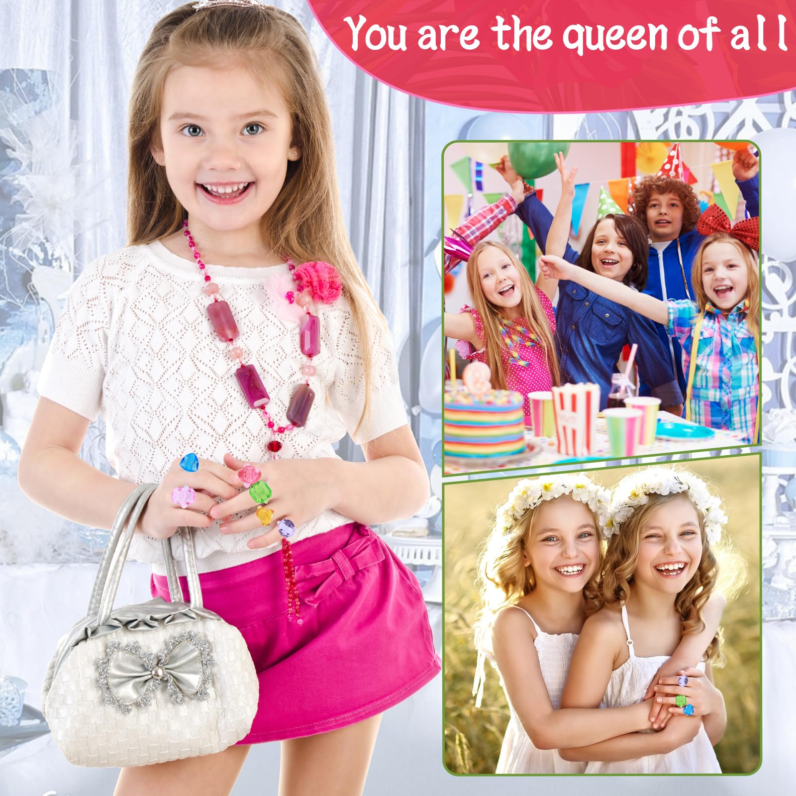 100 anillos de gemas para niños, juguetes a granel, anillos de diamantes, recuerdos de fiesta para niños pequeños, accesorios de vestir coloridos para premios de carnaval, rellenos de bolsas de 5