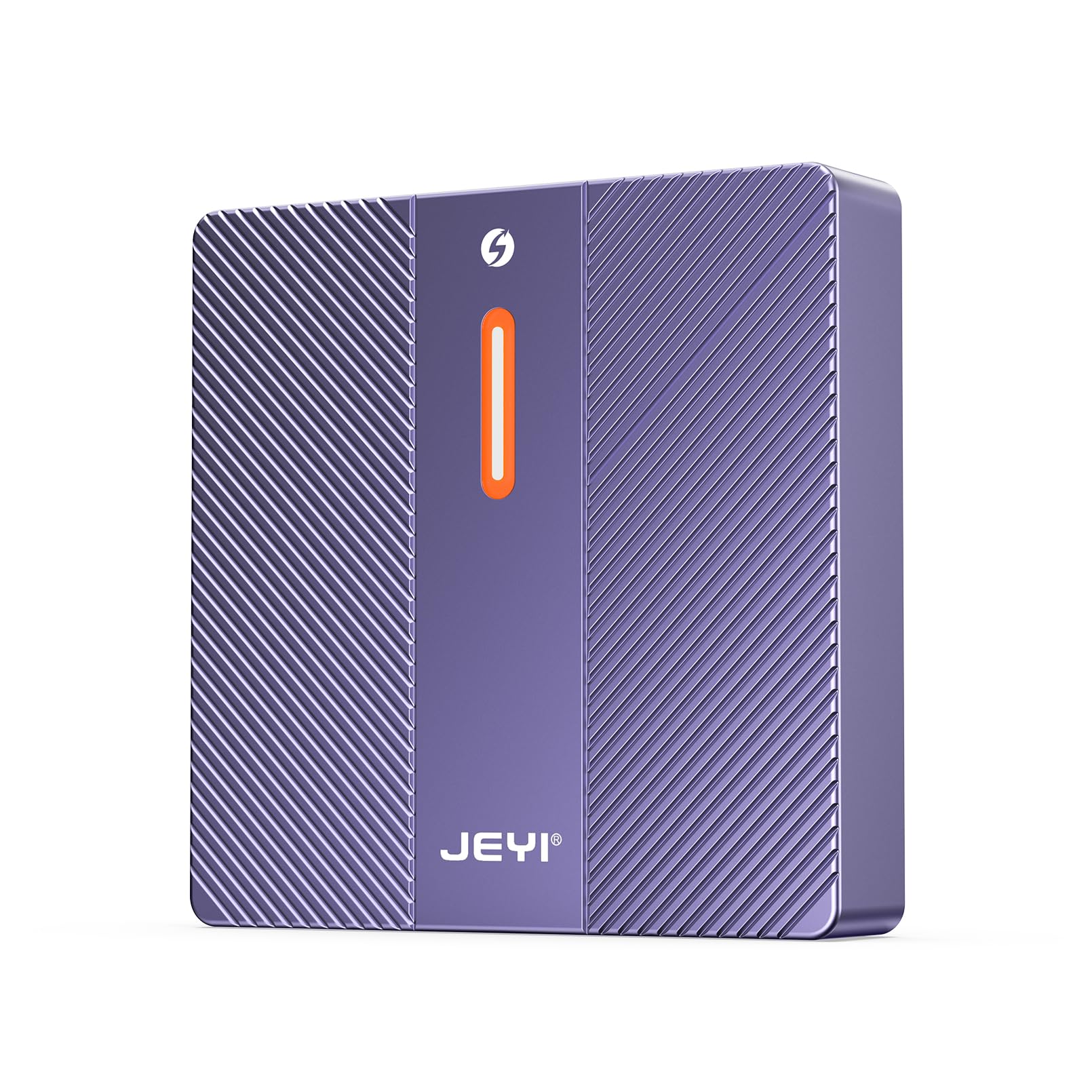 JEYI 4-Bay NVMe RAID Enclosure with Turbo Fan, Compatible with Thunderbolt 4/3 40Gbps, Compatible with Mac/Windows, Individual & RAID Modes, Max 32TB 4-Bay NVMe RAID Enclosure with Fan