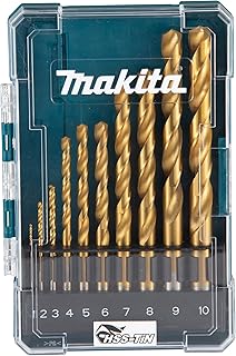 Makita D-72849 HSS TIN Drill bit Eco Set 10 P...,